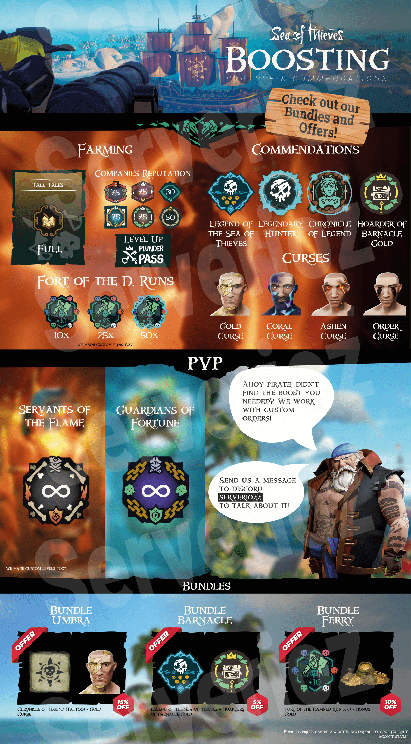 Boost Services Price List